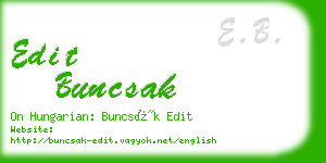 edit buncsak business card